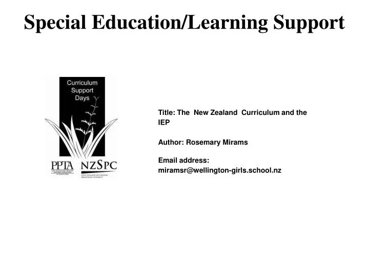 special education learning support