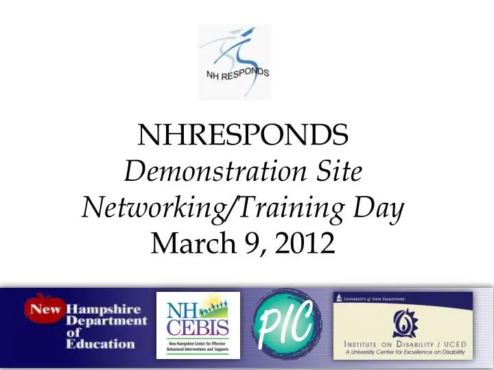 nhresponds demonstration site networking training day march 9 2012
