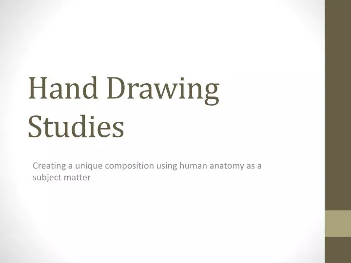 hand drawing studies