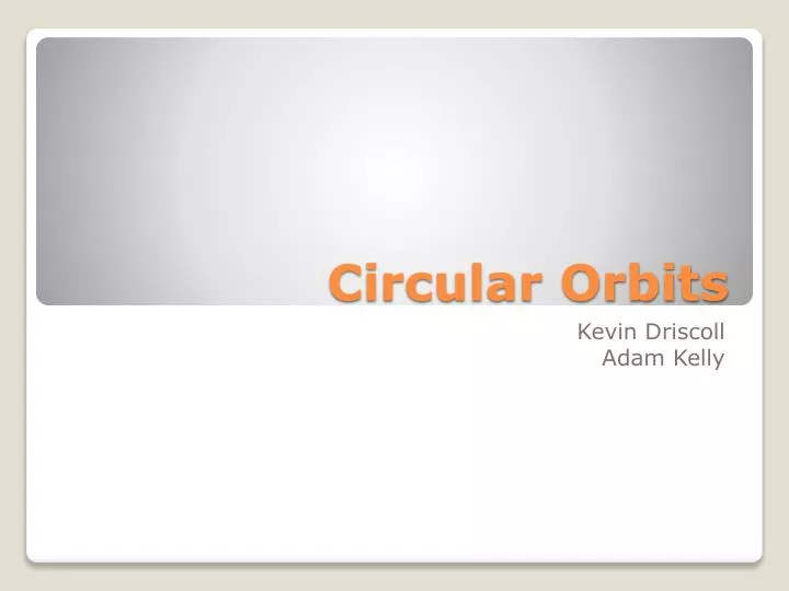 circular orbits