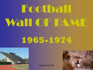 Football Wall OF FAME