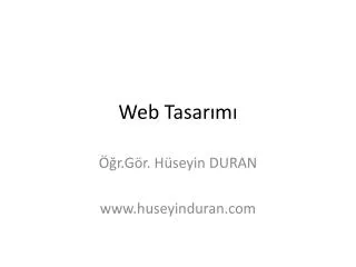 web tasar m