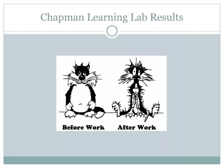 chapman learning lab results