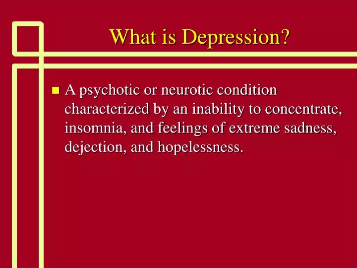 what is depression