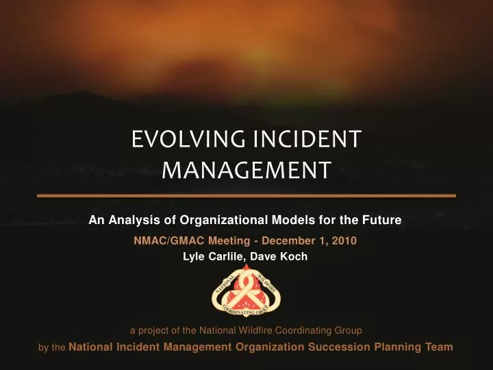 evolving incident management