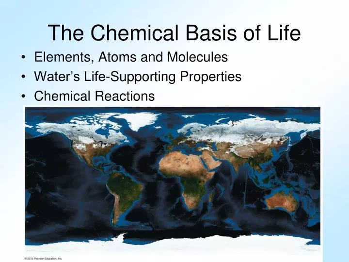 the chemical basis of life