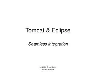 Tomcat &amp; Eclipse