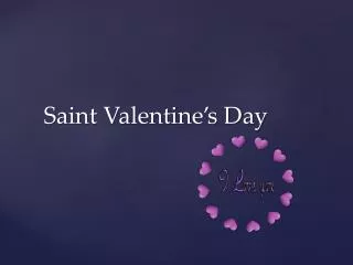 Saint Valentine’s Day