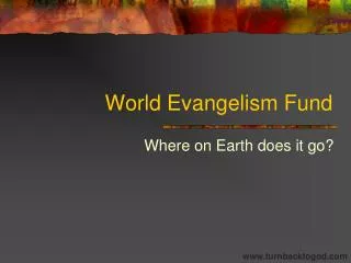 World Evangelism Fund