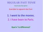 Regular Past Tense - slide 1