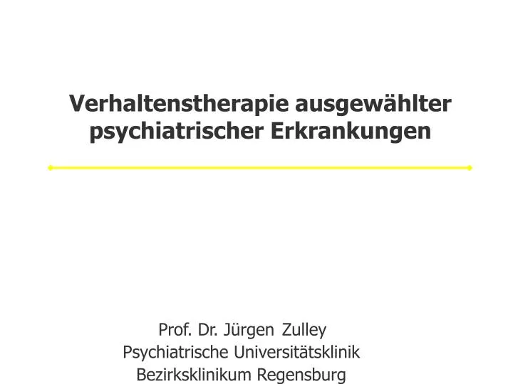 verhaltenstherapie ausgew hlter psychiatrischer erkrankungen