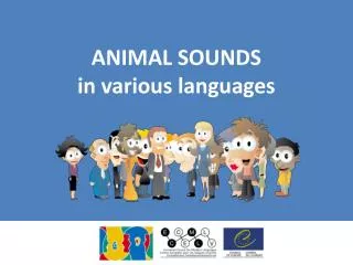 ANIMAL SOUNDS in various languages