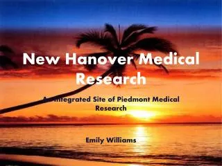 New Hanover Medical Research