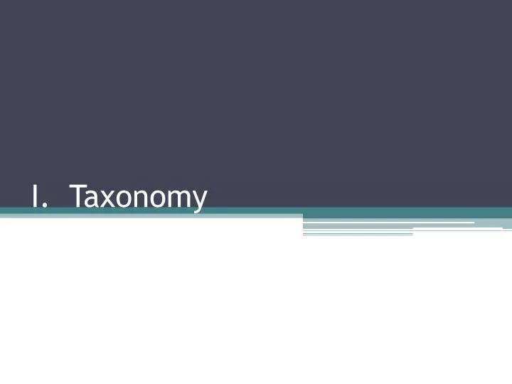 i taxonomy