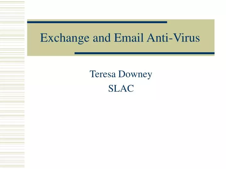 exchange and email anti virus