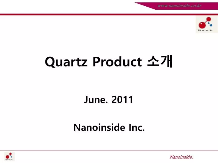 quartz product