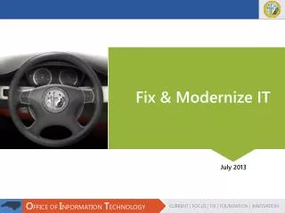 Fix &amp; Modernize IT