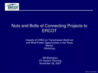 Nuts and Bolts of Connecting Projects to ERCOT