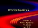 Chemical Equilibrium - slide 1