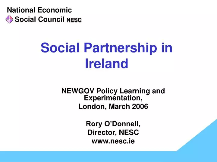 social partnership in ireland