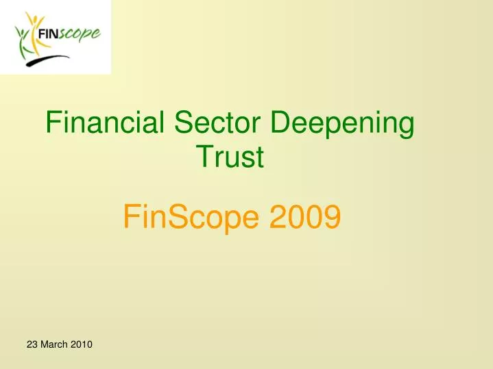 financial sector deepening trust