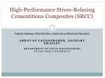 High-Performance Stress-Relaxing Cementitious Composites (SRCC) - slide 1
