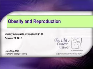 Obesity and Reproduction