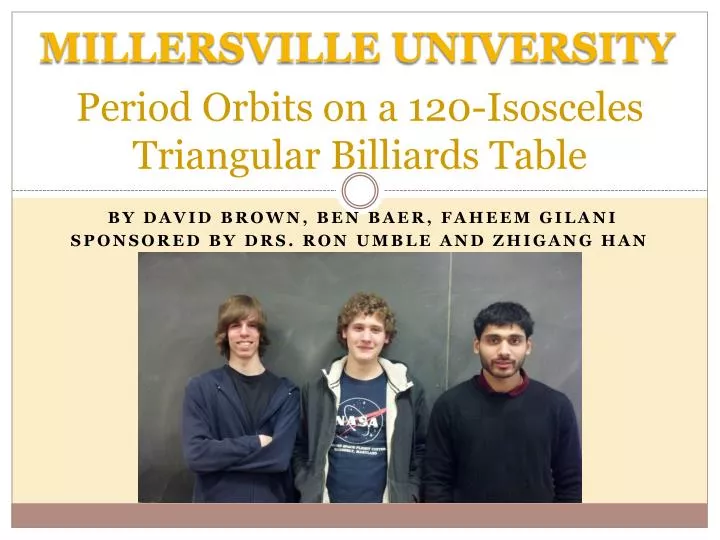 period orbits on a 120 isosceles triangular billiards table