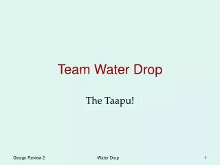 Team Water Drop