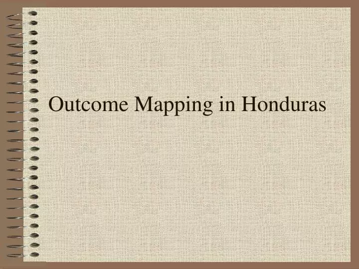 outcome mapping in honduras
