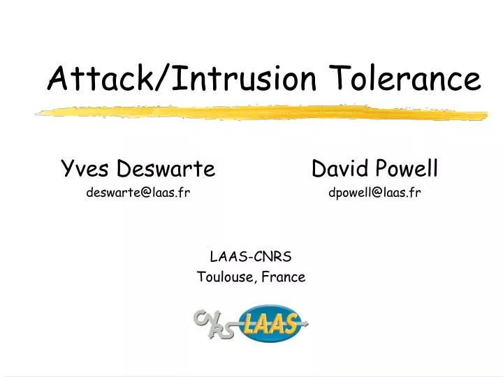 attack intrusion tolerance