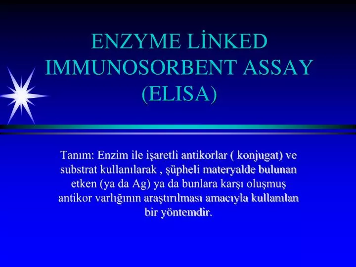 enzyme l nked immunosorbent assay elisa