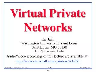 Virtual Private Networks