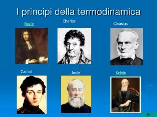 i principi della termodinamica