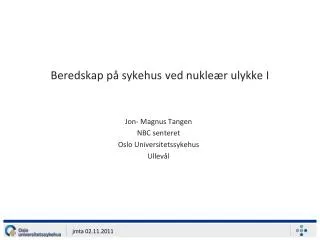 beredskap p sykehus ved nukle r ulykke i