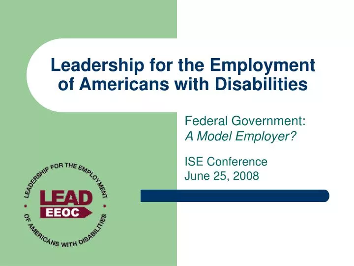 leadership for the employment of americans with disabilities