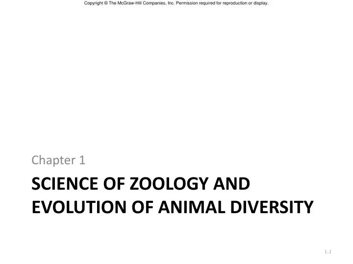 science of zoology and evolution of animal diversity