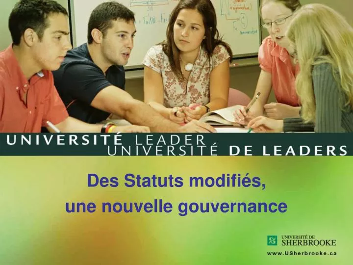 des statuts modifi s une nouvelle gouvernance