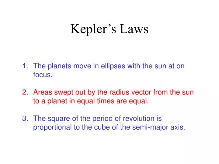 kepler s laws