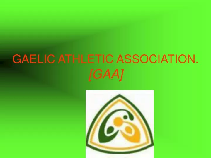 gaelic athletic association gaa