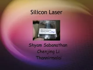 Silicon Laser