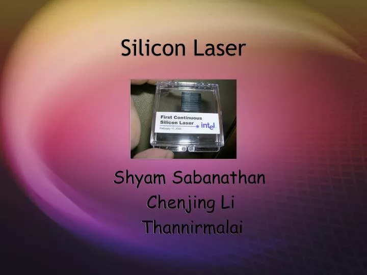 silicon laser