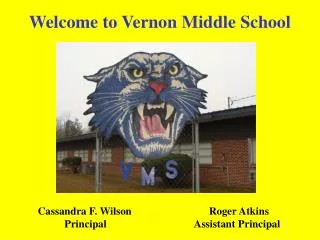 Welcome to Vernon Middle School