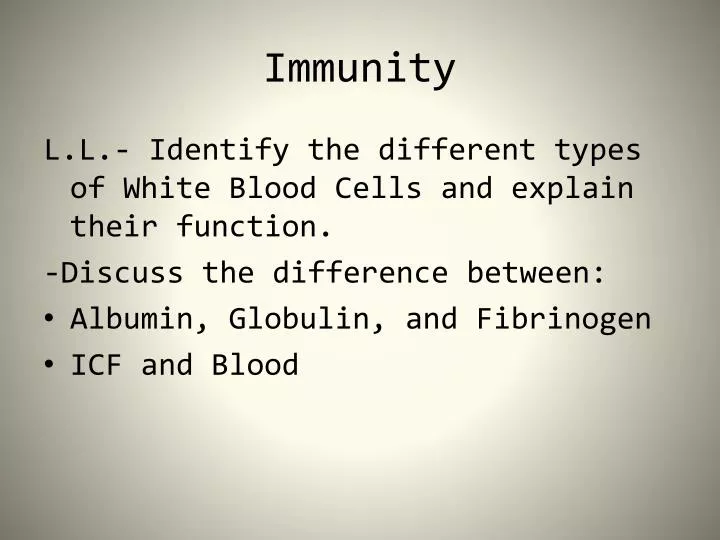 immunity