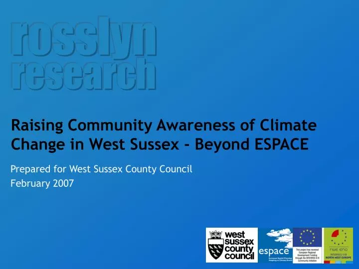 raising community awareness of climate change in west sussex beyond espace