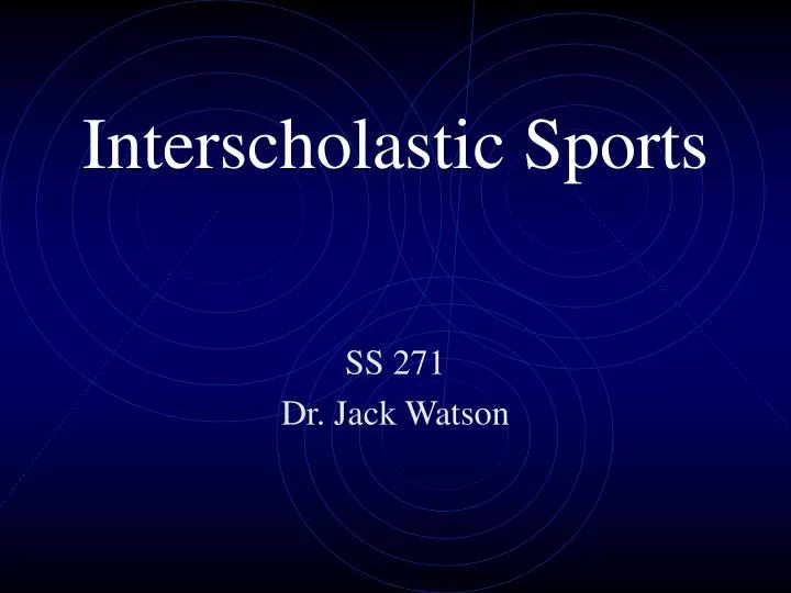 interscholastic sports