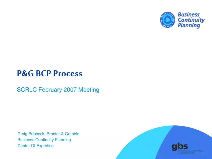 p g bcp process