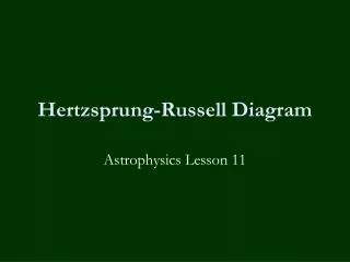 hertzsprung russell diagram
