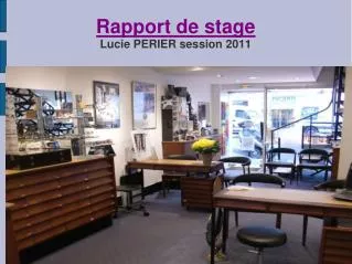 rapport de stage lucie perier session 2011