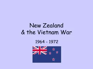 New Zealand &amp; the Vietnam War